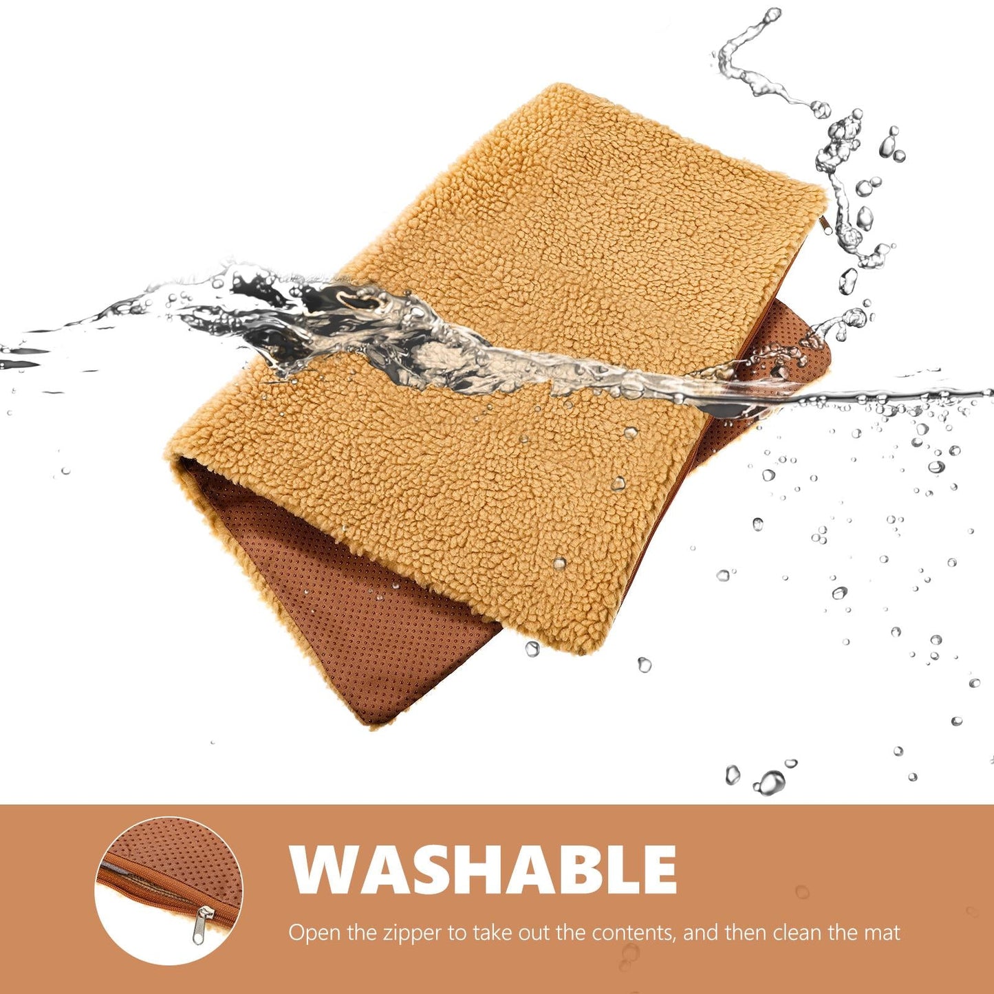 Snuggle Rug Self-Heating Pet Bed – 46x64cm Heated Cushion Pad for Cats & Dogs