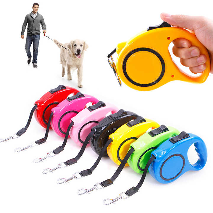 Heavy-Duty Retractable Dog Leash - 3M Telescopic Leash with Ergonomic Grip for Ultimate Control & Freedom