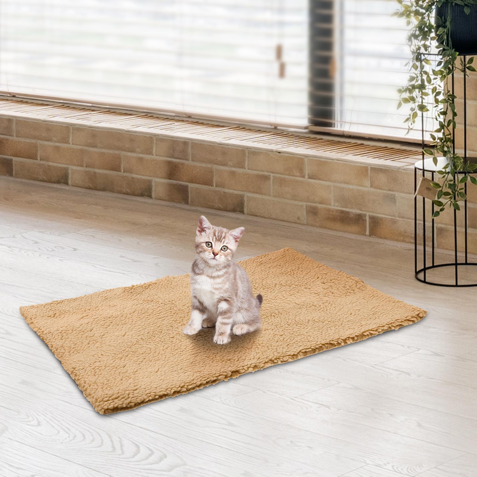 Snuggle Rug Self-Heating Pet Bed – 46x64cm Heated Cushion Pad for Cats & Dogs
