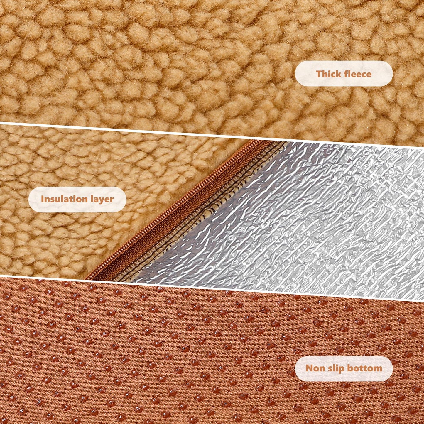 Snuggle Rug Self-Heating Pet Bed – 46x64cm Heated Cushion Pad for Cats & Dogs