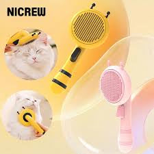 Pet Grooming Brush, Cute Bee Design And Soft Ergonomic Handle, Pet Comb For Cats & Dogs,pet Cleaning Slicker Brush Gently Removes Loose Undercoat